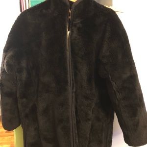 Faux fur coat brand new j crew